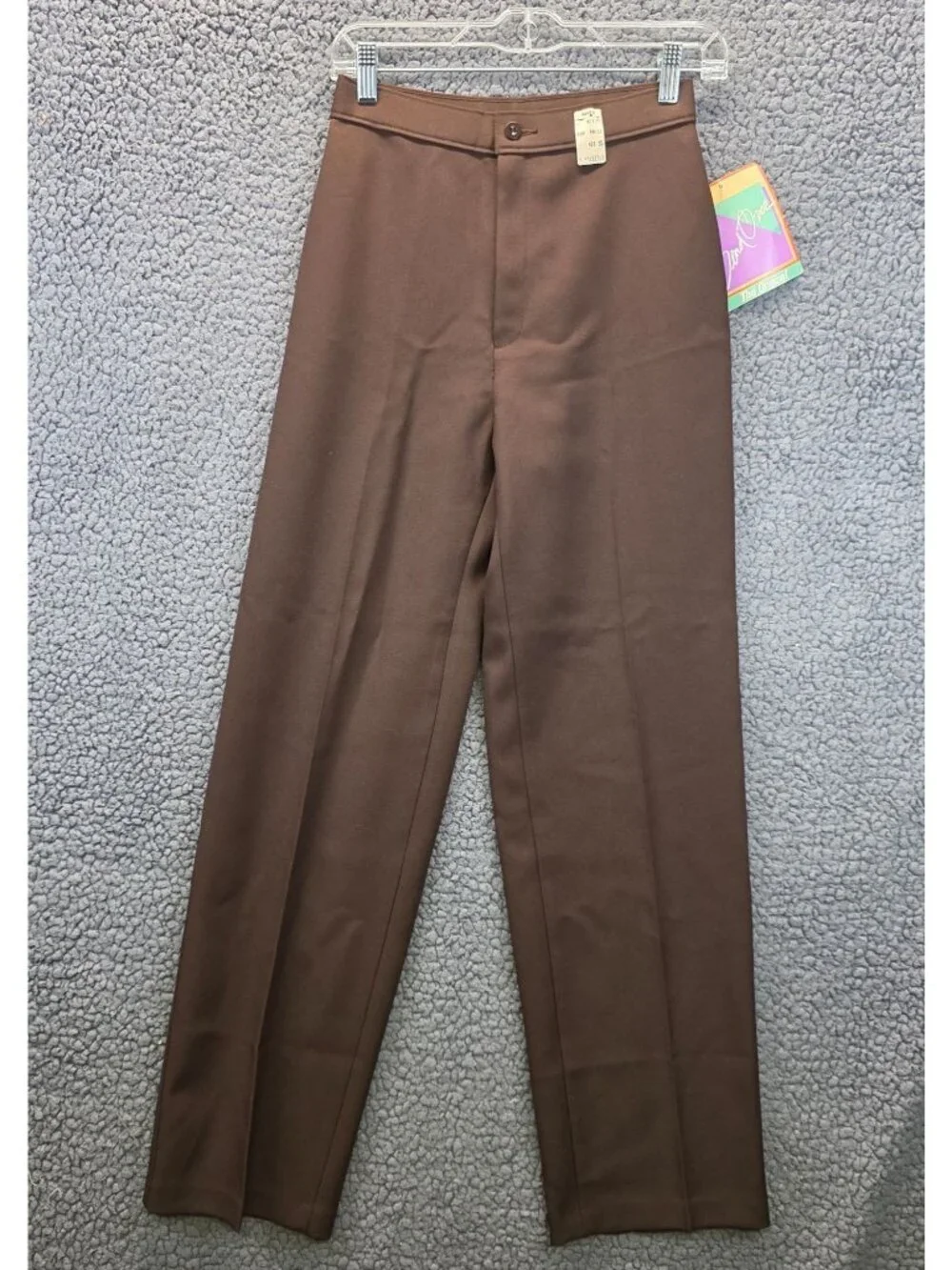 Vintage 80s Levis Bend Over Pants 10 Brown Straight Office Capsule Old Money USA